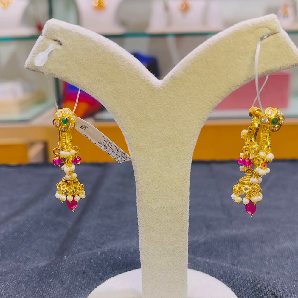 Anu Jewellers 9.93gms EARRINGS 22K Yellow Gold