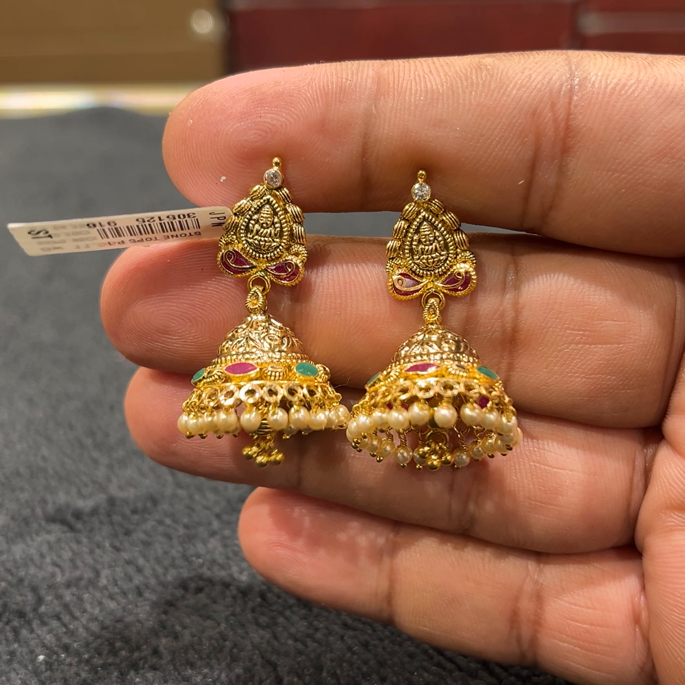 CHANDANA Brothers 9.783gms EARRINGS 22K Yellow Gold