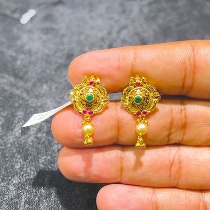 CMR 3.619gms EARRINGS 22K Yellow Gold