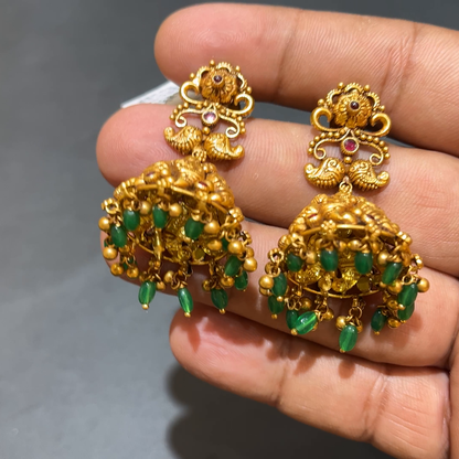 SOUTH INDIA 17.994gms EARRINGS 22K Yellow Gold