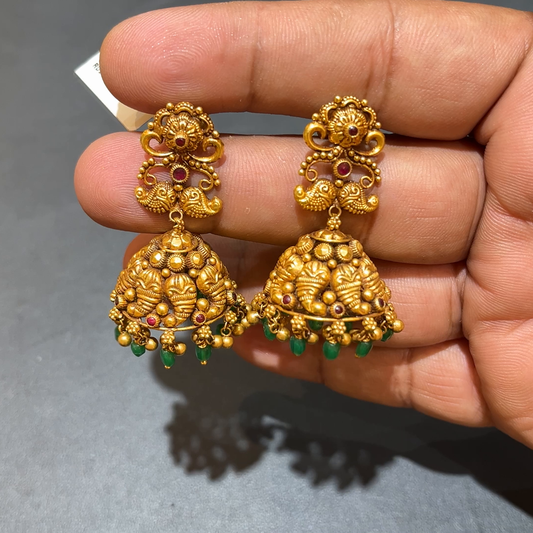 SOUTH INDIA 17.994gms EARRINGS 22K Yellow Gold