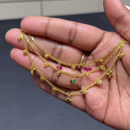 RS BROTHERS 12.018gms Chempasaralu 22K Yellow Gold