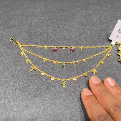 RS BROTHERS 12.018gms Chempasaralu 22K Yellow Gold