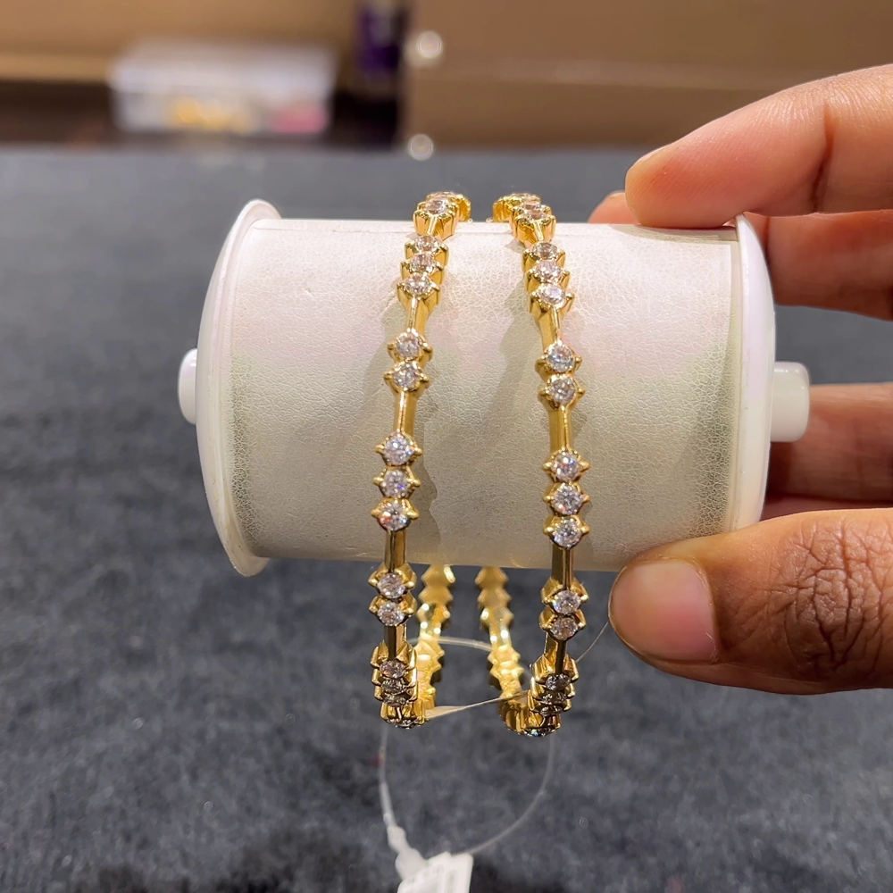 CHANDANA Brothers 37.695gms BANGLES 22K Yellow Gold