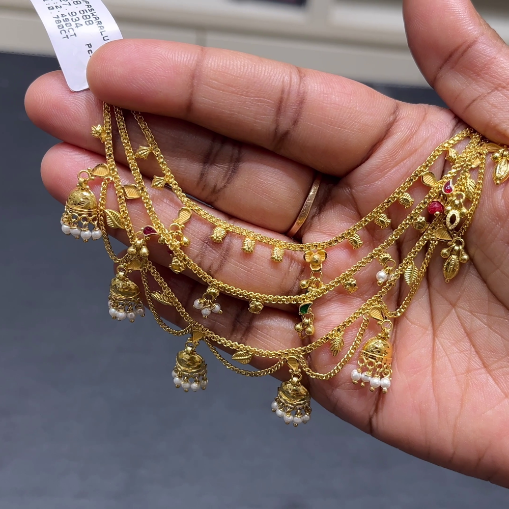 RS BROTHERS 27.934gms Chempasaralu 22K Yellow Gold