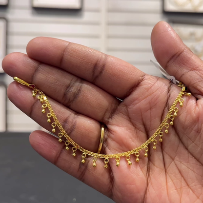 SOUTH INDIA 6.73gms Chempasaralu 22K Yellow Gold