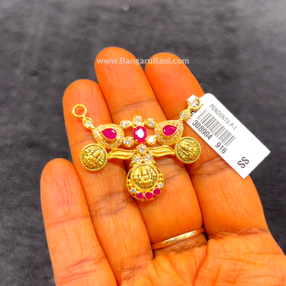 CHANDANA Brothers 4.44gms Pendent 22K Yellow Gold