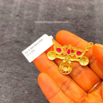 CHANDANA Brothers 4.44gms Pendent 22K Yellow Gold