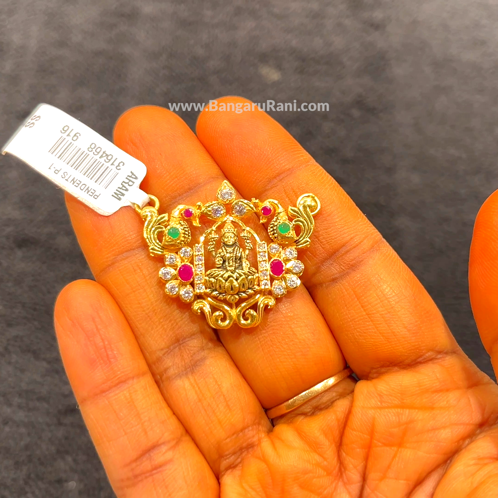 CHANDANA Brothers 4.03gms Pendent 22K Yellow Gold