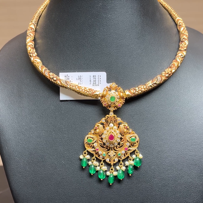 Chennai Shopping Mall 29.79gms NECKLACE 22K Antique