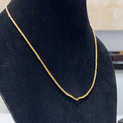 MUKUNDA JEWELLERS 12.855gms CHAINS 22K Yellow Gold