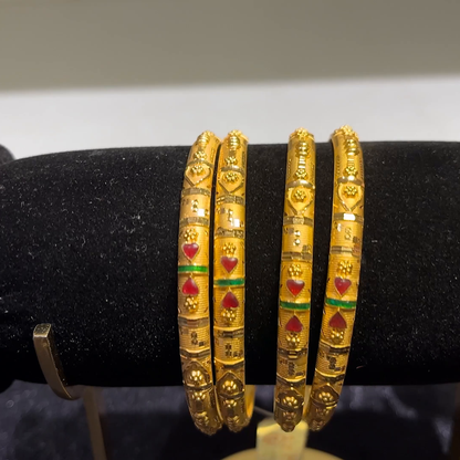 CMR 31.414gms BANGLES 22K Yellow Gold