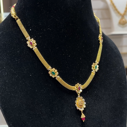 SOUTH INDIA 11.125gms NECKLACE 22K Yellow Gold