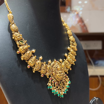 MUKUNDA JEWELLERS 27.542gms NECKLACE 22K Nakshi