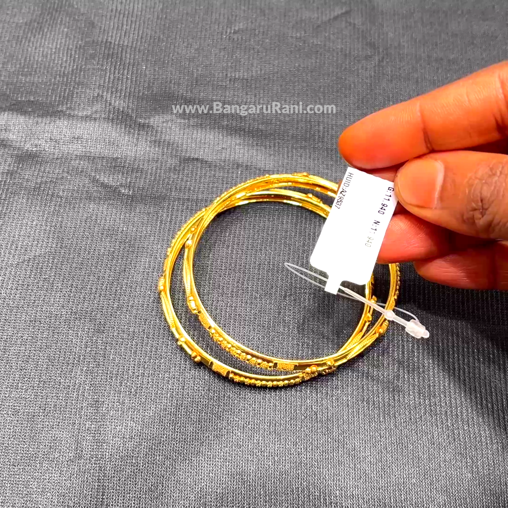 Anu Jewellers 11.94gms BANGLES 22K Yellow Gold