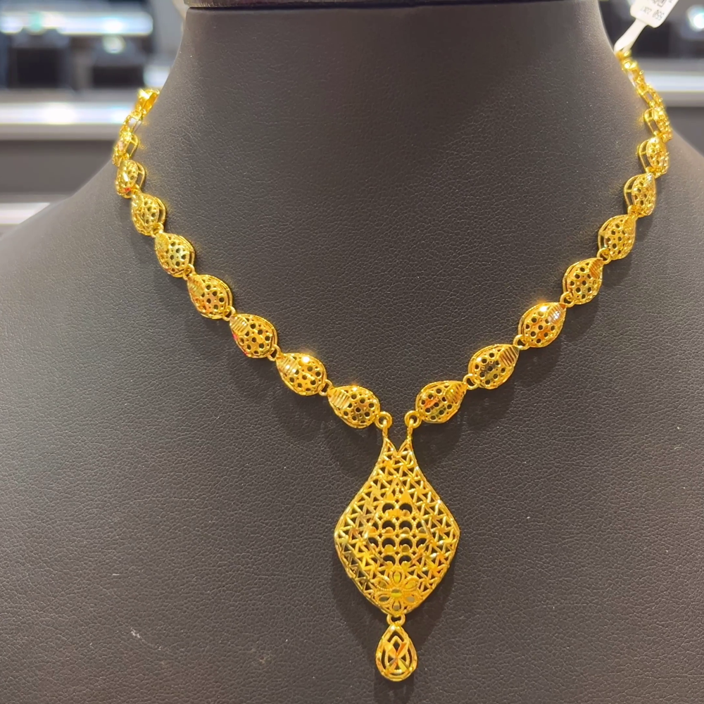 RS BROTHERS 9.498gms NECKLACE 22K Yellow Gold