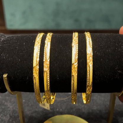 CMR 42.544gms BANGLES 22K Yellow Gold