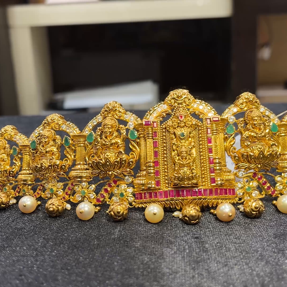 CHANDANA Brothers 125.88gms VADDANAM 22K Yellow Gold