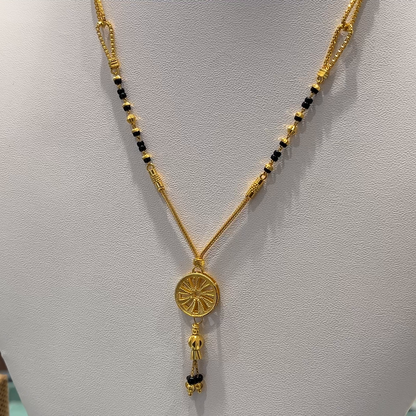 Anu Jewellers 11.465gms SHORT BLACK BEADS 22K Yellow Gold