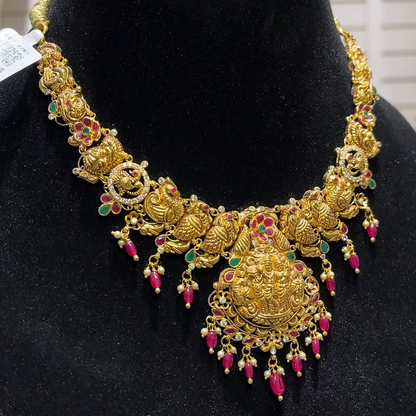 SOUTH INDIA 28.11gms NECKLACE 22K Yellow Gold