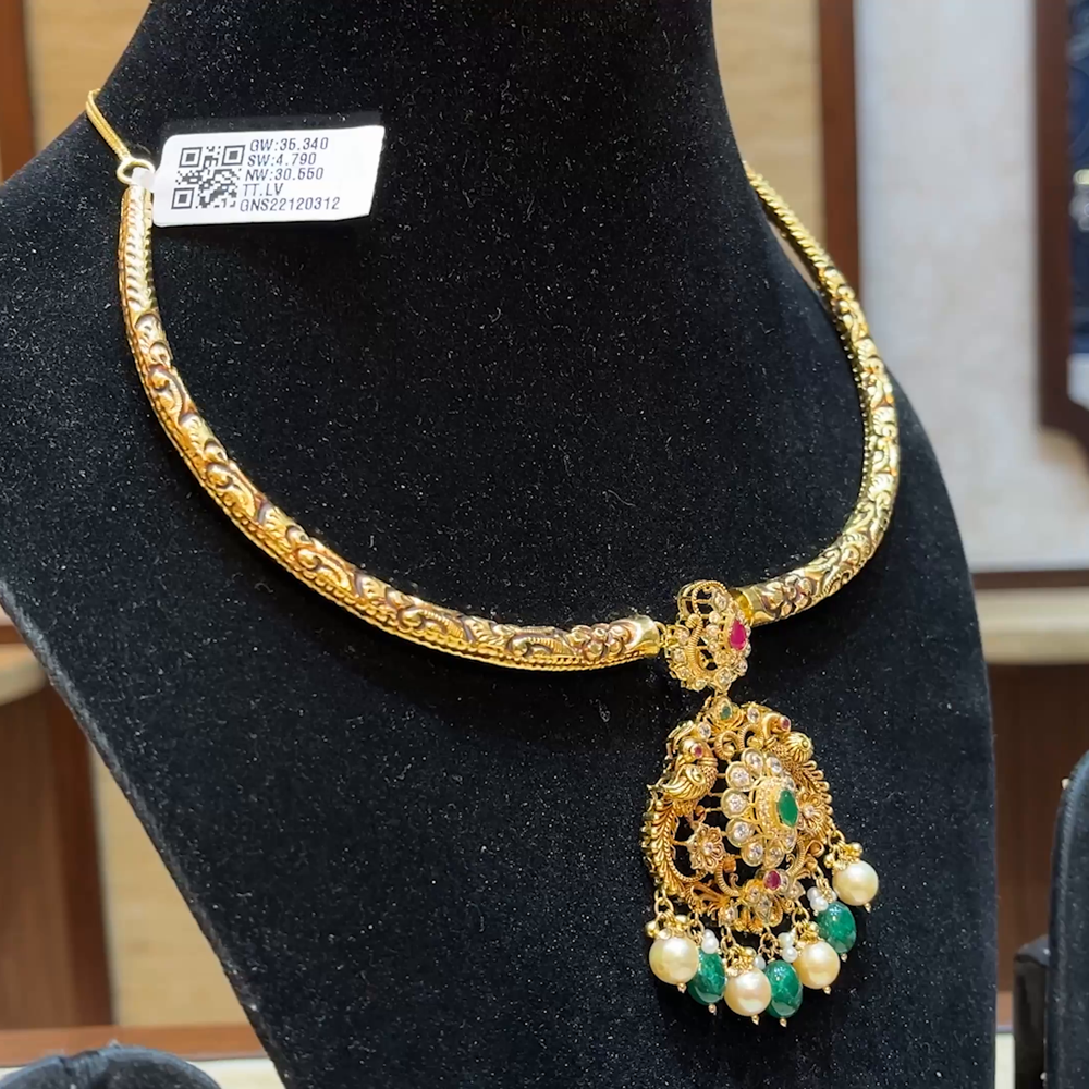 Chennai Shopping Mall 30.5gms NECKLACE 22K Yellow Gold