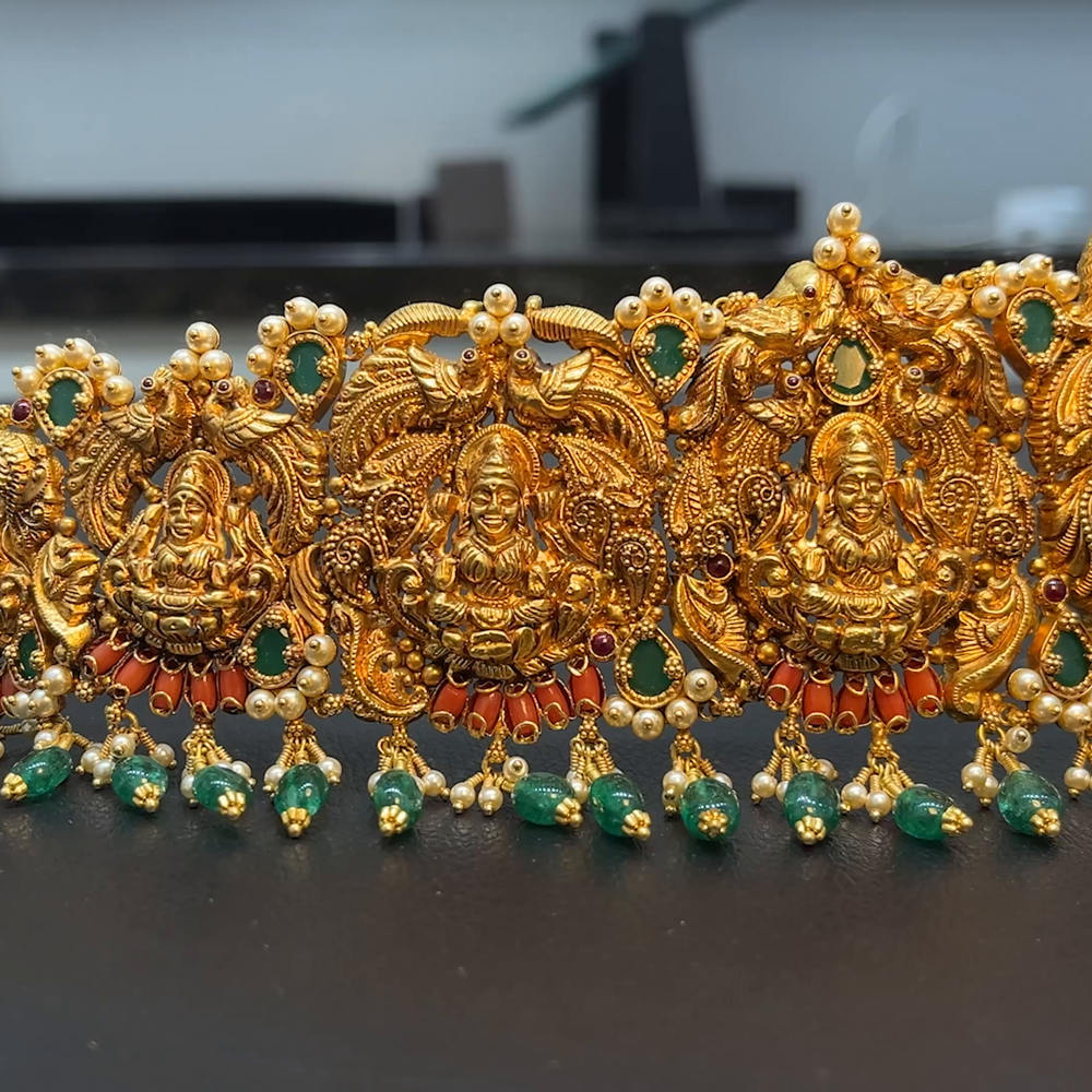 MUKUNDA JEWELLERS 122.792gms VADDANAM 22K Yellow Gold