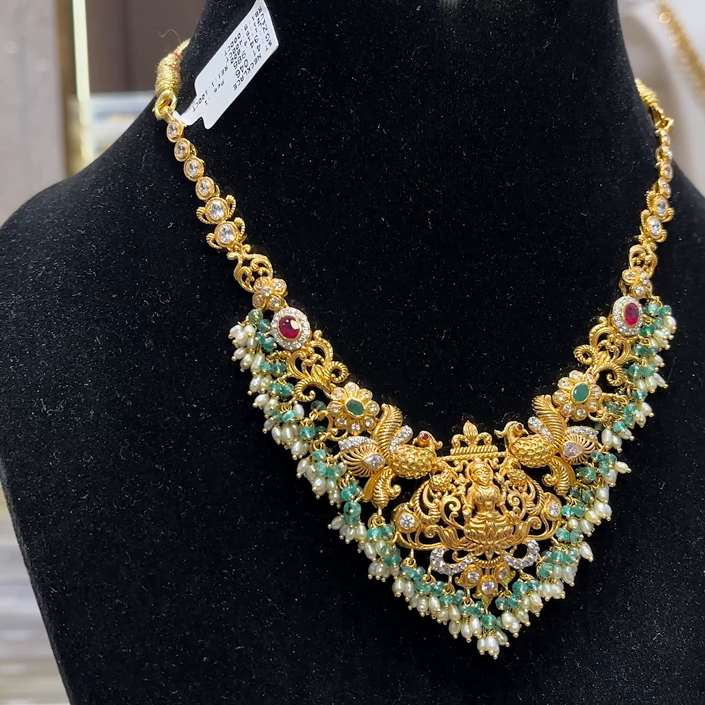 SOUTH INDIA 34.9gms NECKLACE 22K Yellow Gold