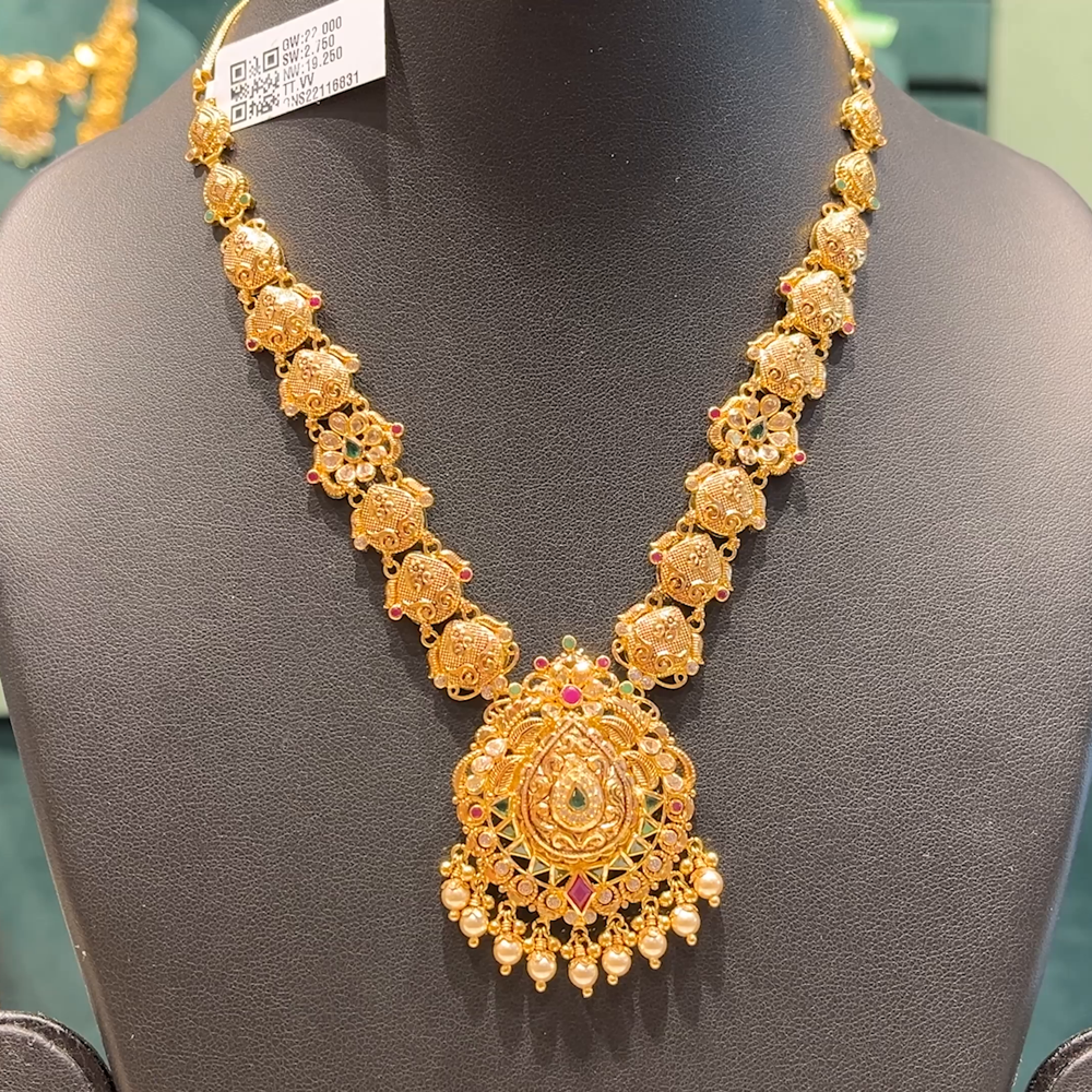 Chennai Shopping Mall 20.07gms NECKLACE 22K Antique