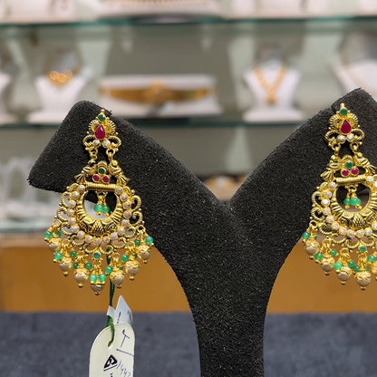 Anu Jewellers 12.86gms EARRINGS 22K Yellow Gold