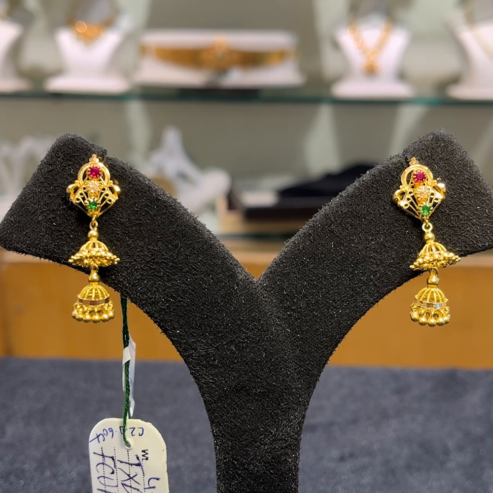 Anu Jewellers 4.722gms EARRINGS 22K Yellow Gold