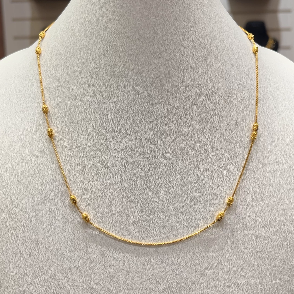 RS BROTHERS 5.224gms CHAINS 22K Yellow Gold