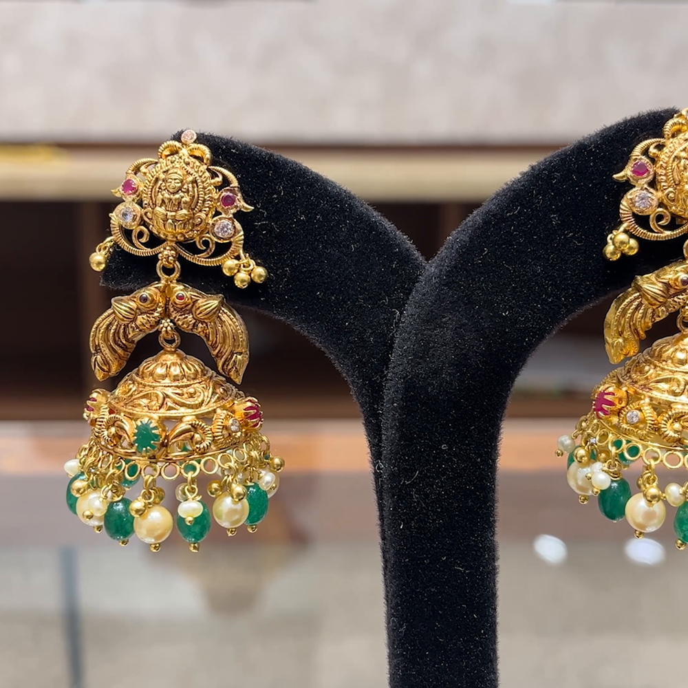 Chennai Shopping Mall 23.73gms EARRINGS 22K Yellow Gold