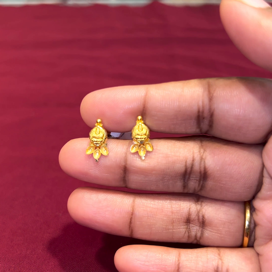 Anu Jewellers 1.03gms EARRINGS 22K Yellow Gold