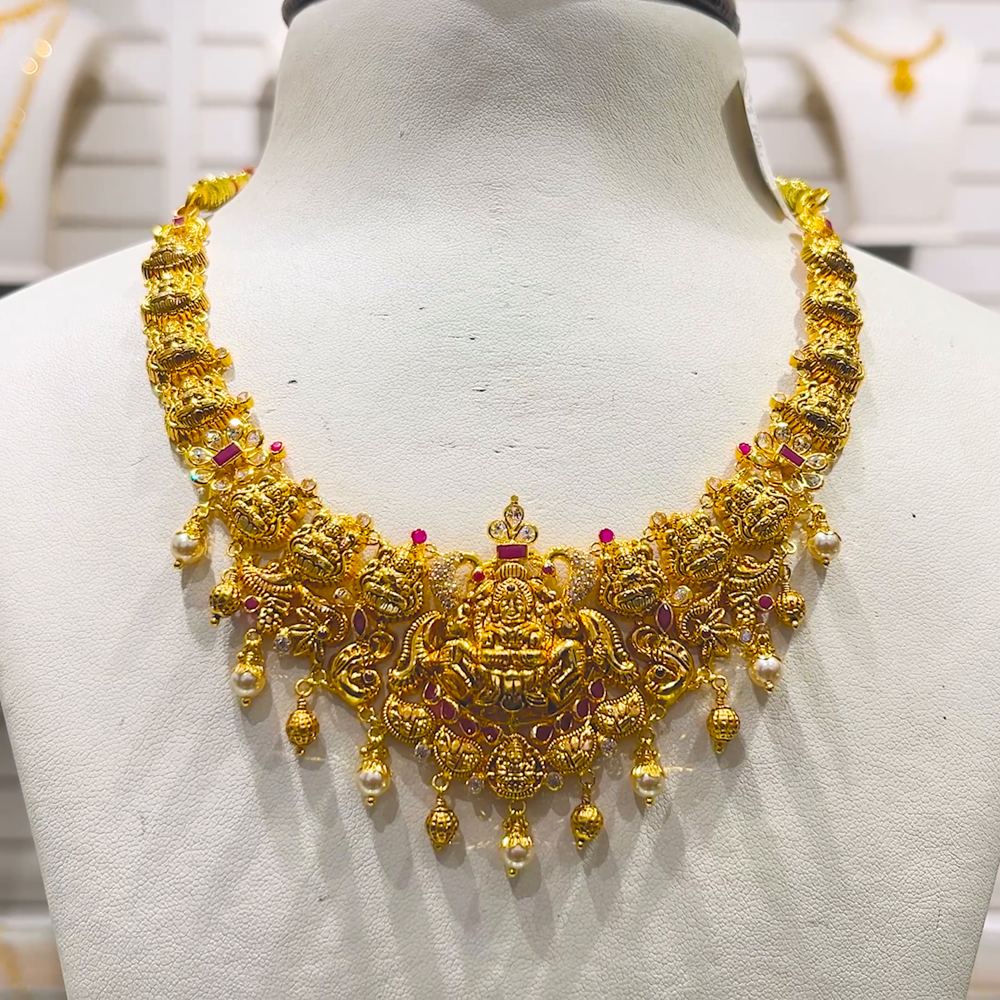 SOUTH INDIA 18.258gms NECKLACE 22K Yellow Gold