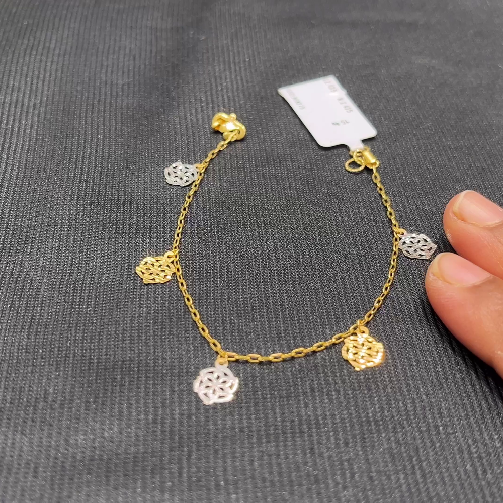 Anu Jewellers 2.435gms Bracelets 22K Yellow Gold