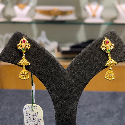 Anu Jewellers 4.722gms EARRINGS 22K Yellow Gold