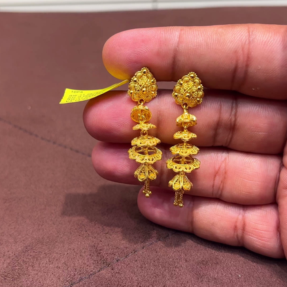 SwarnaKanchi 11.857gms EARRINGS 22K Yellow Gold