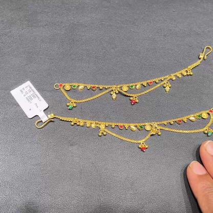 RS BROTHERS 10.2gms Chempasaralu 22K Yellow Gold