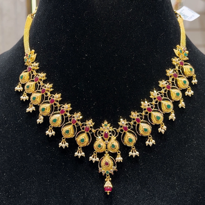 SOUTH INDIA 19.55gms NECKLACE 22K Yellow Gold