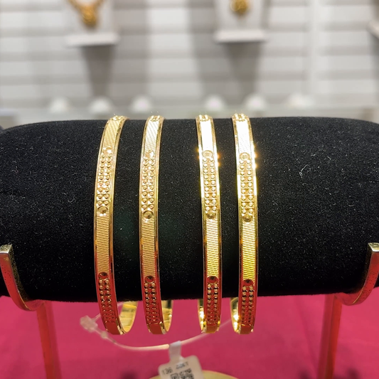 SOUTH INDIA 52.325gms BANGLES 22K Yellow Gold