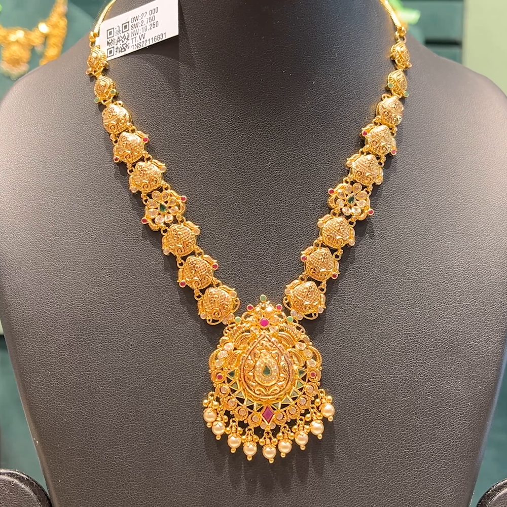 Chennai Shopping Mall 20.07gms NECKLACE 22K Antique