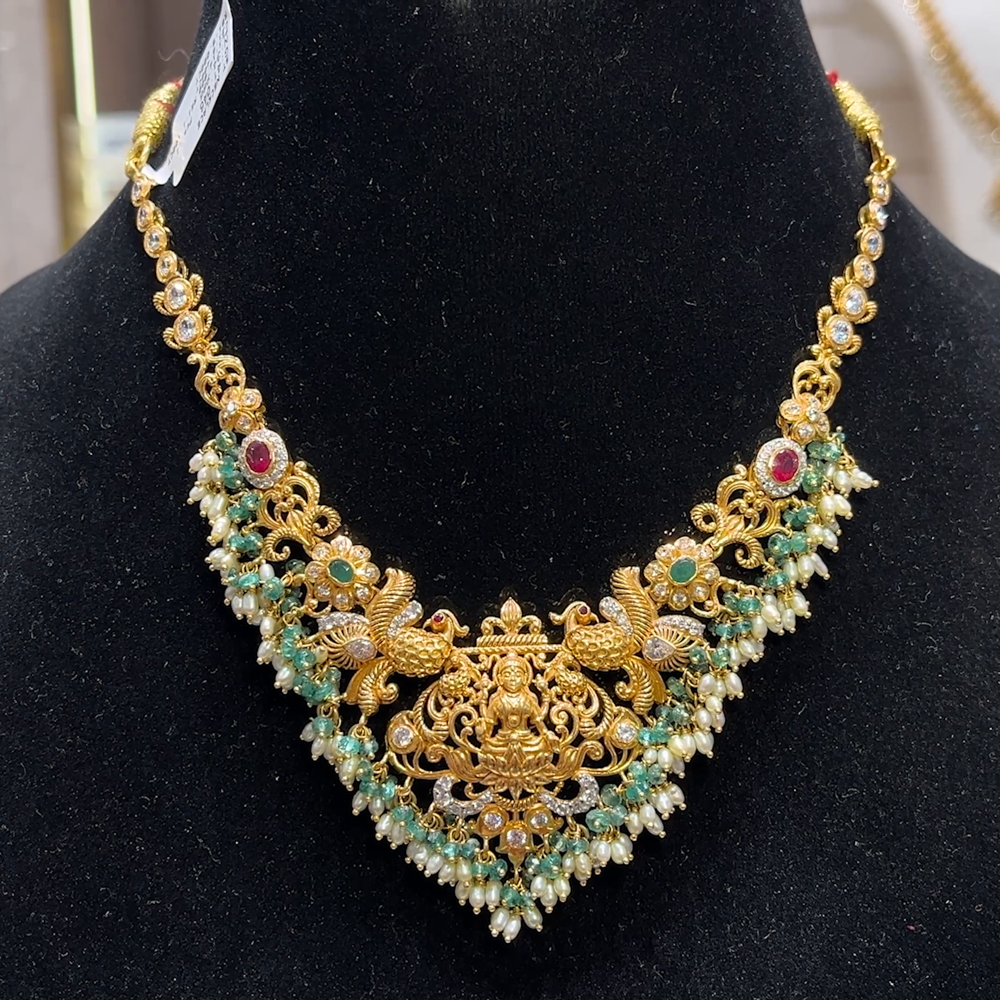 SOUTH INDIA 34.9gms NECKLACE 22K Yellow Gold