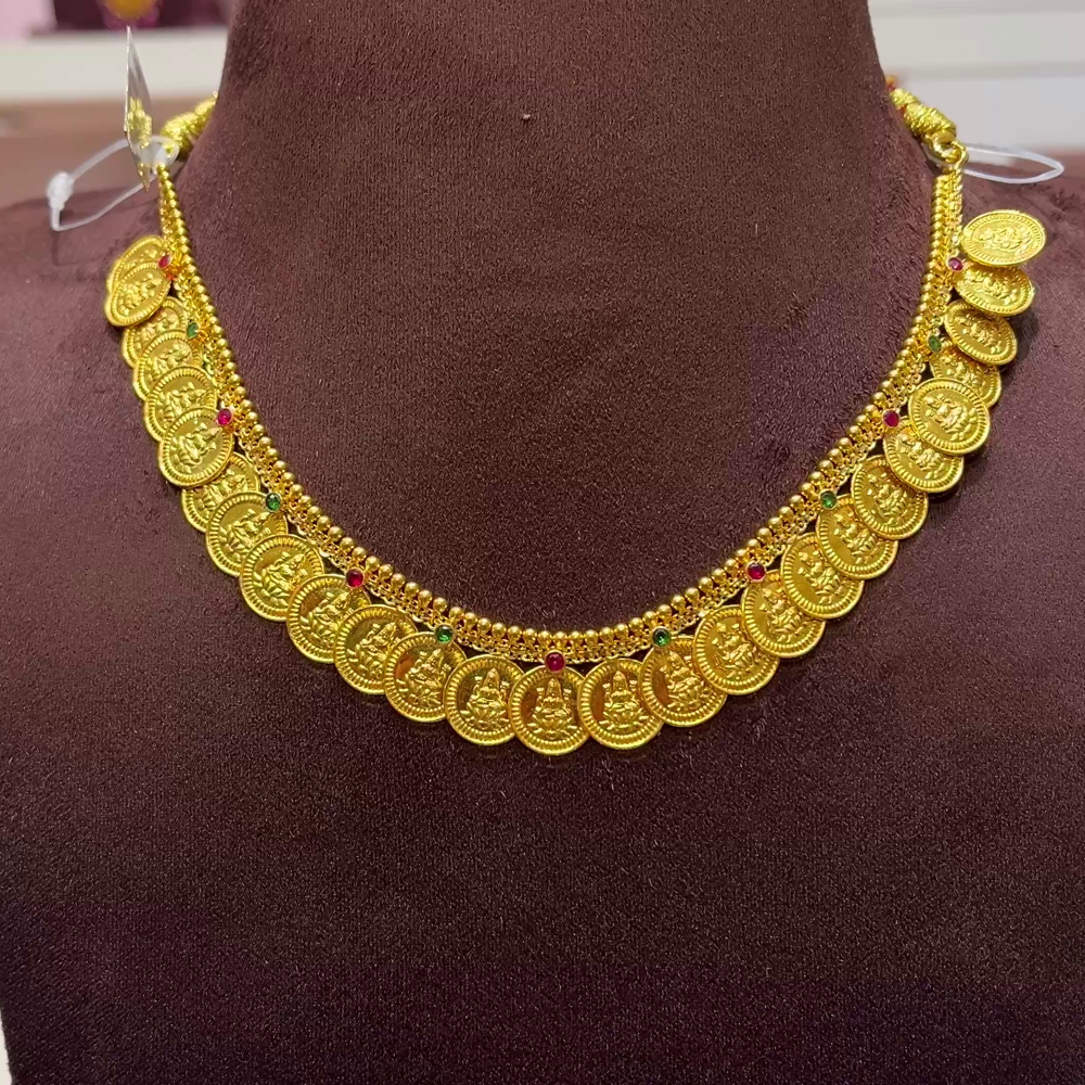 SwarnaKanchi 14.819gms NECKLACE 22K Yellow Gold