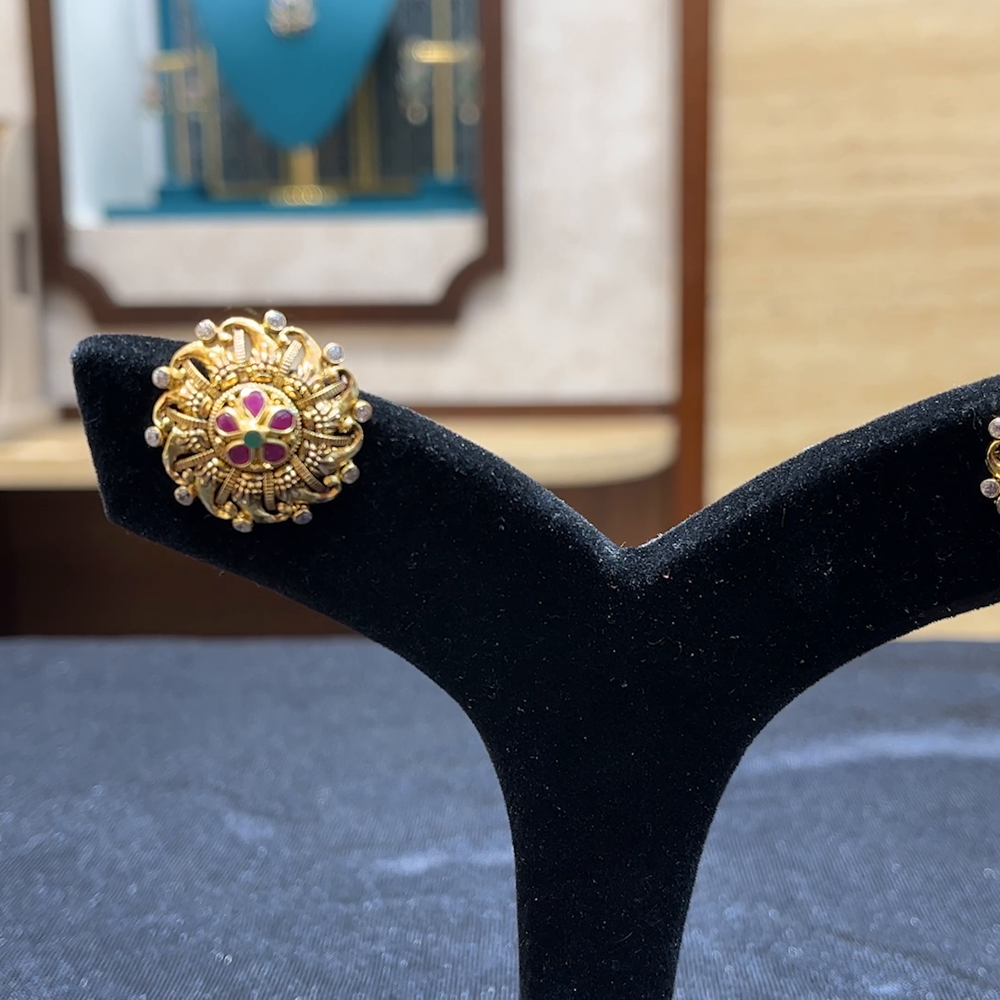 Chennai Shopping Mall 5.395gms EARRINGS 22K Yellow Gold