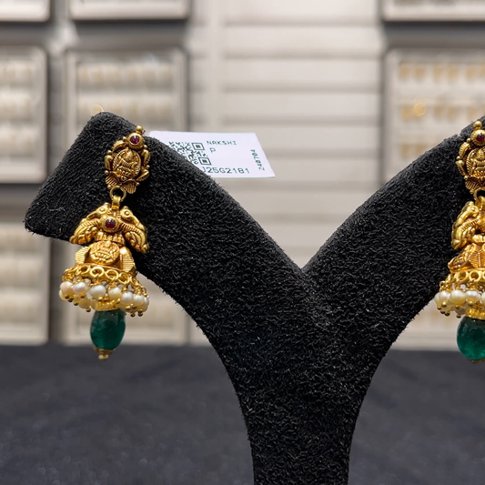 SOUTH INDIA 8.58gms EARRINGS 22K Yellow Gold