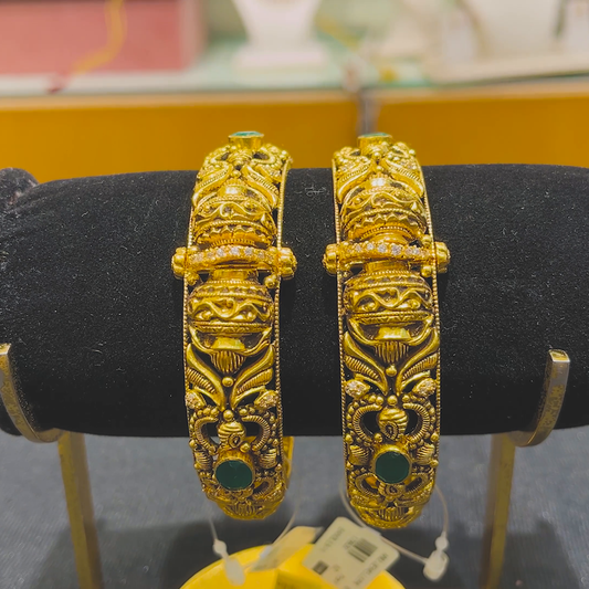 Anu Jewellers 27.668gms BANGLES 22K Yellow Gold