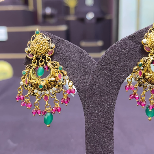 CMR 10.595gms EARRINGS 22K Yellow Gold