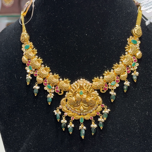 SwarnaKanchi 23.576gms NECKLACE 22K Yellow Gold