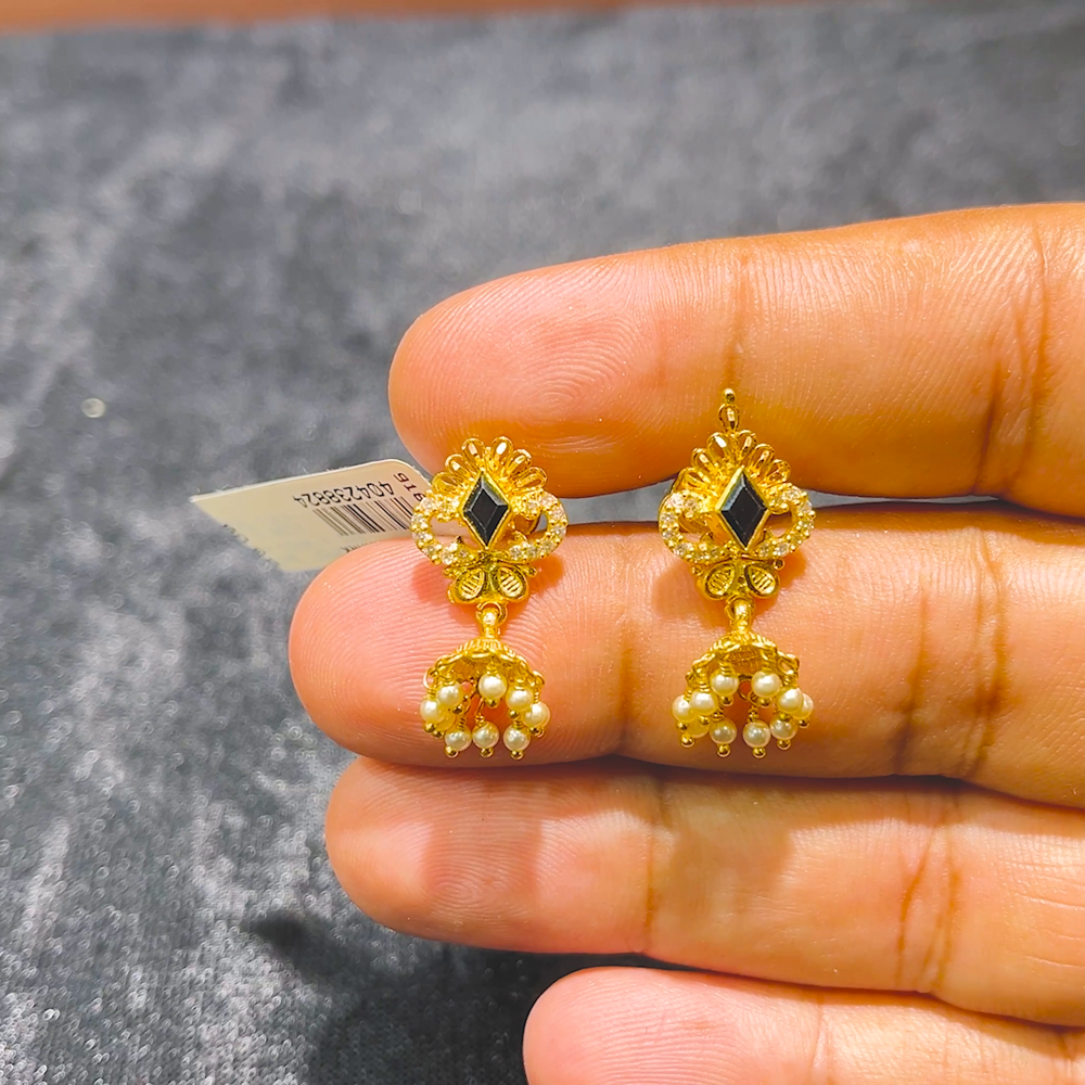 CMR 4.286gms EARRINGS 22K Yellow Gold