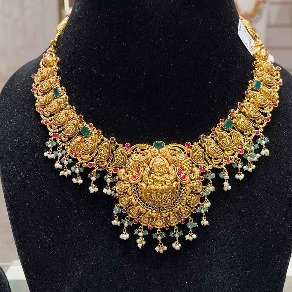 SOUTH INDIA 41.932gms NECKLACE 22K Yellow Gold